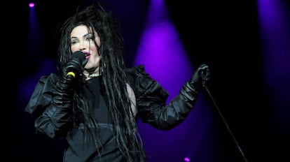 Pete Burns, durante un concierto en Londres en 2012.