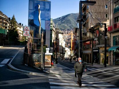 L'avinguda Meritxell, a Andorra.