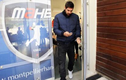 Karabatic sale de la sede del Montpellier.