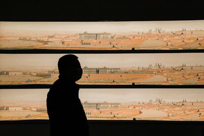 Exposición 'El Madrid de Sabatini. La construcción de una capital europea', en el Centro Cultural de la Villa en Madrid.
