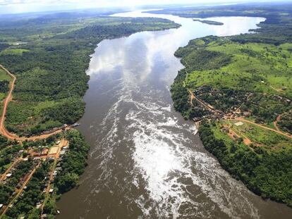 The River Xingú in Belo Monte.