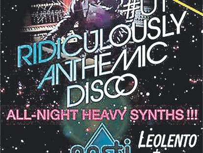 <b><i>Flyer </i>de la fiesta RAD (Madrid) </b>