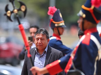 El vicepresidente de Bolivia, David Choquehuanca, durante una visita a Brasil para sellar la adhesión de su país al Mercosur.