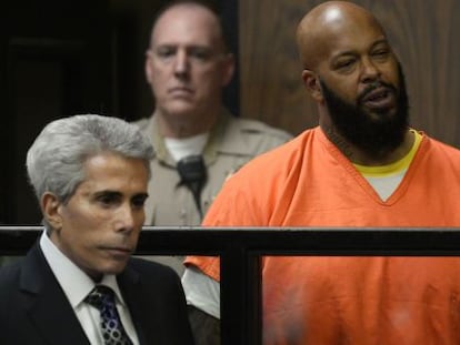 El rapero Suge Knight, en la corte de Compton en California.