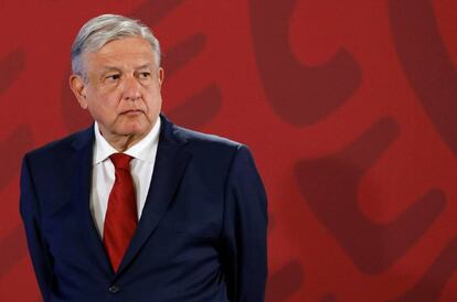López Obrador, esta semana en la mañanera.