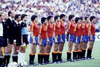 España-Alemania Federal disputado en el Santiago Bernabéu.