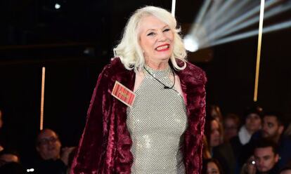 Angie Bowie en el plató de 'Big Brother'.