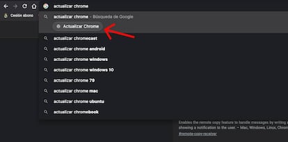 Nuevos botones de acción en Chrome.