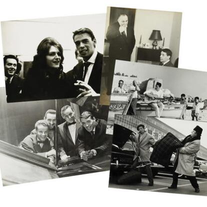 Imagen de fotografías incluidas en alguno de los 95 lotes de objetos relacionados con el cantante y compositor Jacques Brel