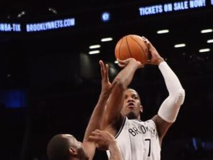 Joe Johnson durante el partido.