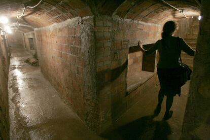 A Spanish Civil War-era air raid shelter in Barcelona. 