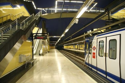 Imagen de la estación de Valdecarros, en Vallecas.