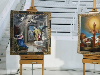 Las obras de El Greco y Goya el pasado mes de junio, cuando se presentaron en el MNAC.