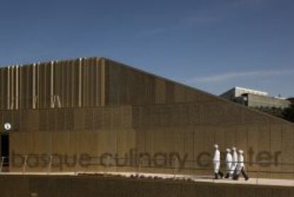 Vista del edificio del Basque Culinary Center, en San Sebastián.