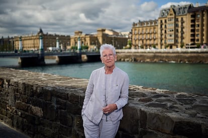 Maixabel Lasa, en San Sebastián el 19 de julio. 