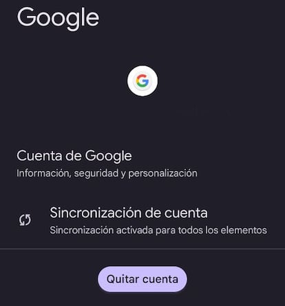 Quitar cuenta de Gmail en un Android