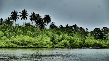 La isla de Namatanai (Papúa Nueva Guinea).