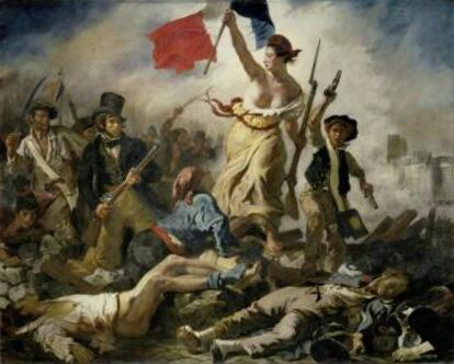 L'obra original de Delacroix.