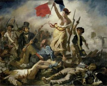 La obra original de Delacroix.