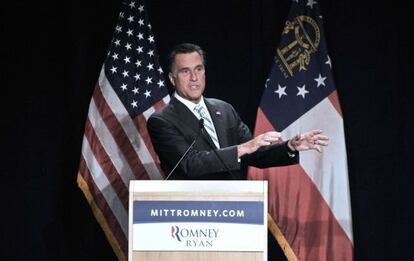 El candidato republicano, durante un evento de recaudación en Atlanta este miércoles.