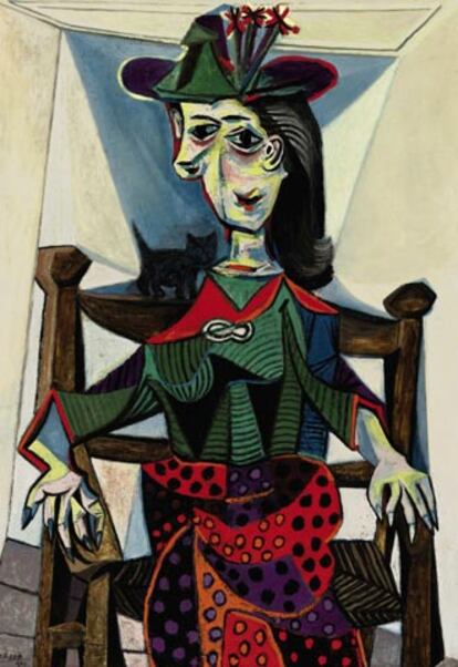 <b><i>Dora Maar con gato, </b></i>de Picasso, subastado ayer.