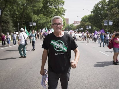 Diego Ca&ntilde;amero, la semana pasada, durante la Marcha contra la Dignidad celebrada en Madrid. 