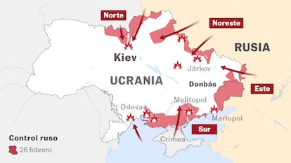 Mapa guerra Rusia Ucrania