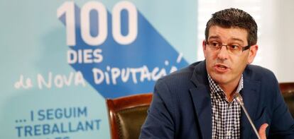El presidente de la Diputación de Valencia y alcalde de Ontinyent, el socialista Jorge Rodríguez.
