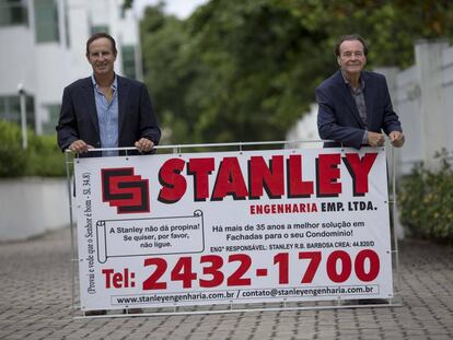 Stanley e Ricardo, donos de uma empresa do Rio, que não aceita propinas.