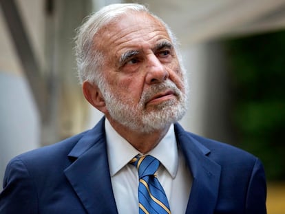 El multimillonario inversor Carl Icahn, fotografiado en Nueva York en 2015.