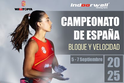 Cartel del Campeonato de España de Escalada de Indoorwall