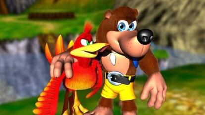 Los protagonistas del clásico videojuego 'Banjo y Kazooie'.