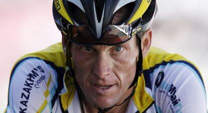 Armstrong, en el Tour de 2009.