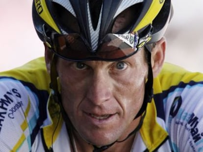 Armstrong, en el Tour de 2009.