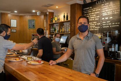 Mariano Manenti, en uno de sus restaurantes de Sevilla.rante Puerta Príncipe, Sevilla.