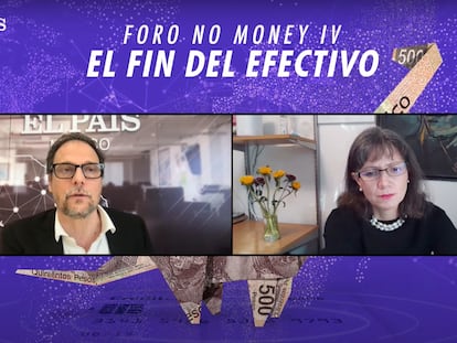 Foro No Money Jan Martínez Ahrens, y Ana María Avilés