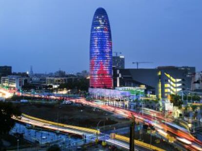 La Torre Agbar de Barcelona.