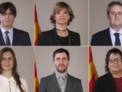 Cuatro de los exmiembros del Govern que están con Puigdemont son de ERC. Los otros tres, del PDeCAT