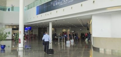 Terminal internacional del aeropuerto de Gibraltar.