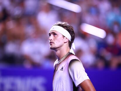 Zverev, durante un partido de esta semana en el torneo de Acapulco.