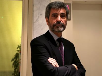 Carlos Lesmes, el pasado lunes a su llegada al CGPJ.