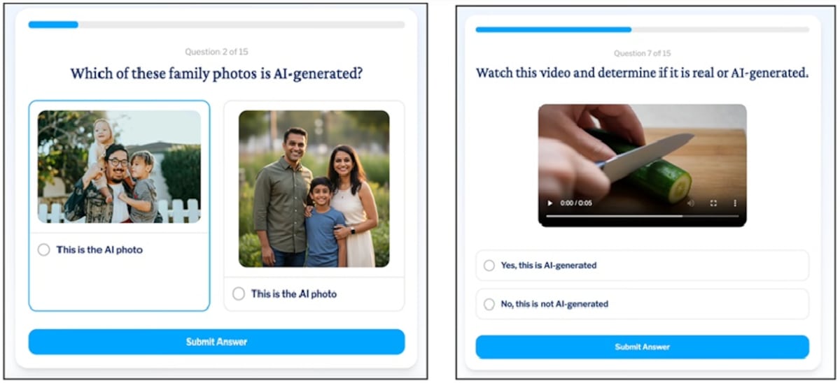 ¿Sabe distinguir un ‘deepfake’? Un cuestionario para discernir lo real de lo artificial desvela mayores problemas con la edad