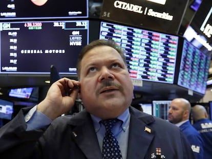 Un operador de la Bolsa de Nueva York