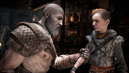 Kratos y su hijo Atreus, en una imagen del juego.