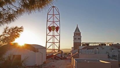 Vista de las instalaciones de Ferrari Land en Port Aventura, en Tarragona.