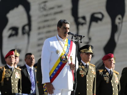 Nicolás Maduro durante un evento para conmemorar la Batalla de Ayacucho, el 9 de diciembre en Caracas.
