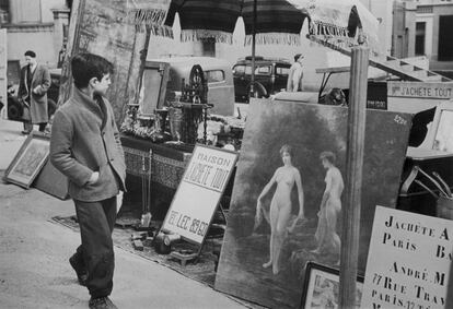 Mercado de las Pulgas, París, 1952