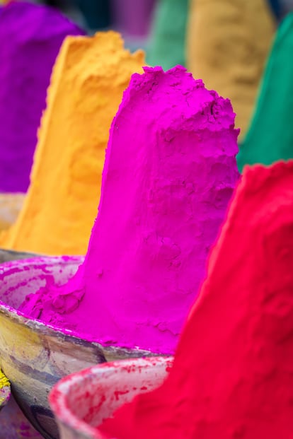 Los colores de Holi están relacionados con el Ayurveda, la medicina tradicional de la India.