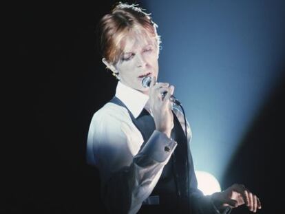 El cantante brit&aacute;nico, David Bowie, durante un concierto. 