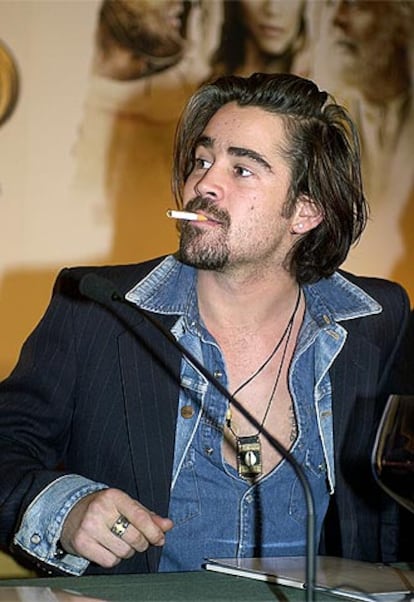 El joven actor irlandés Colin Farrell, durante su paso por Madrid para presentar <i>Alejandro Magno</i>.